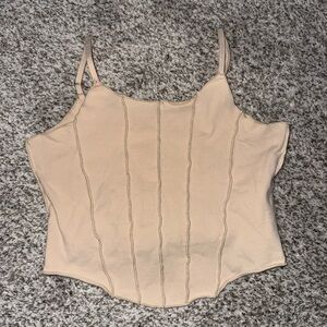 SHEIN Tan Crop Top